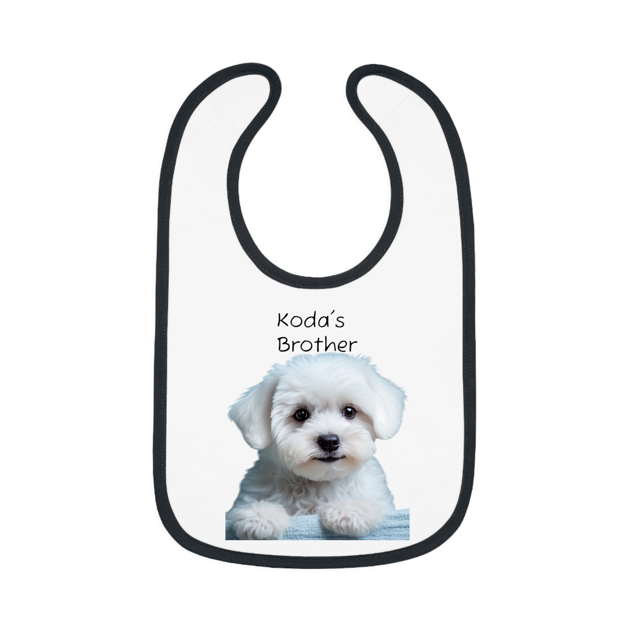 Cute Baby Bib for Pet Lovers, Baby Shower Gift, Bib for Toddlers, Koda's Brother Bib, Funny Baby Bib, Unique Baby Apparel
