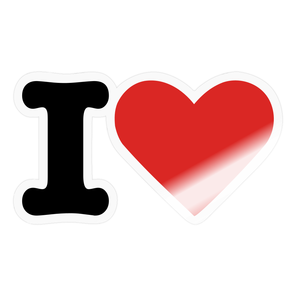 Sticker - transparent glossy