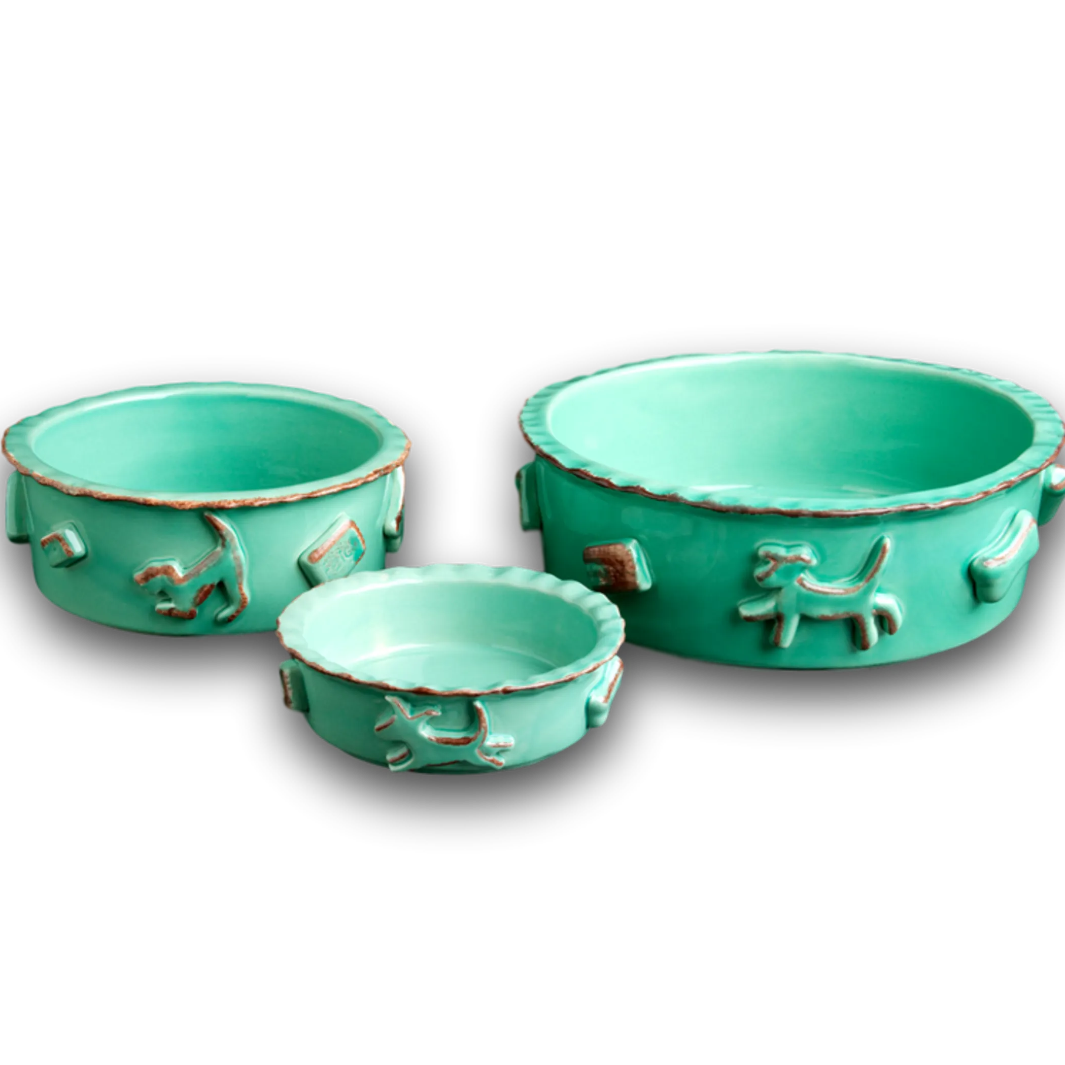 Carmel Ceramica Dog Food/Water Bowl