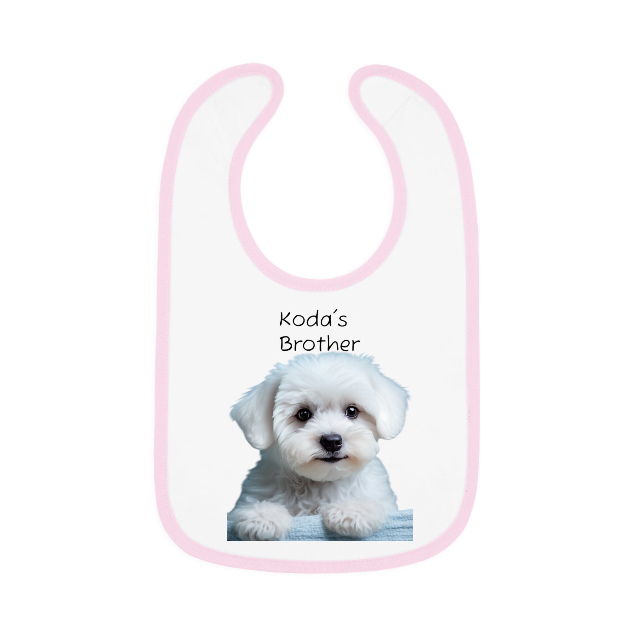 Cute Baby Bib for Pet Lovers, Baby Shower Gift, Bib for Toddlers, Koda's Brother Bib, Funny Baby Bib, Unique Baby Apparel