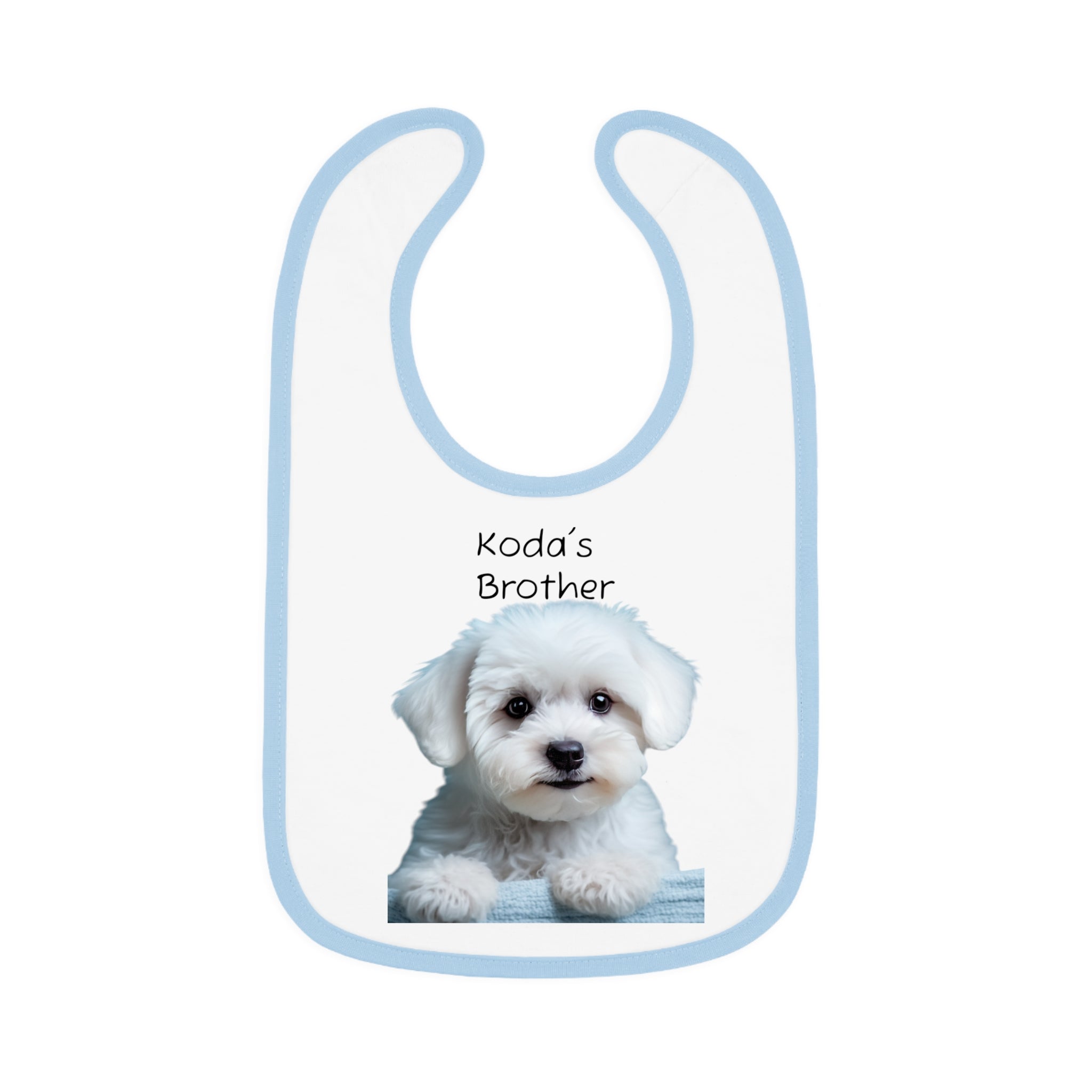 Cute Baby Bib for Pet Lovers, Baby Shower Gift, Bib for Toddlers, Koda's Brother Bib, Funny Baby Bib, Unique Baby Apparel