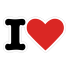 Sticker - white matte