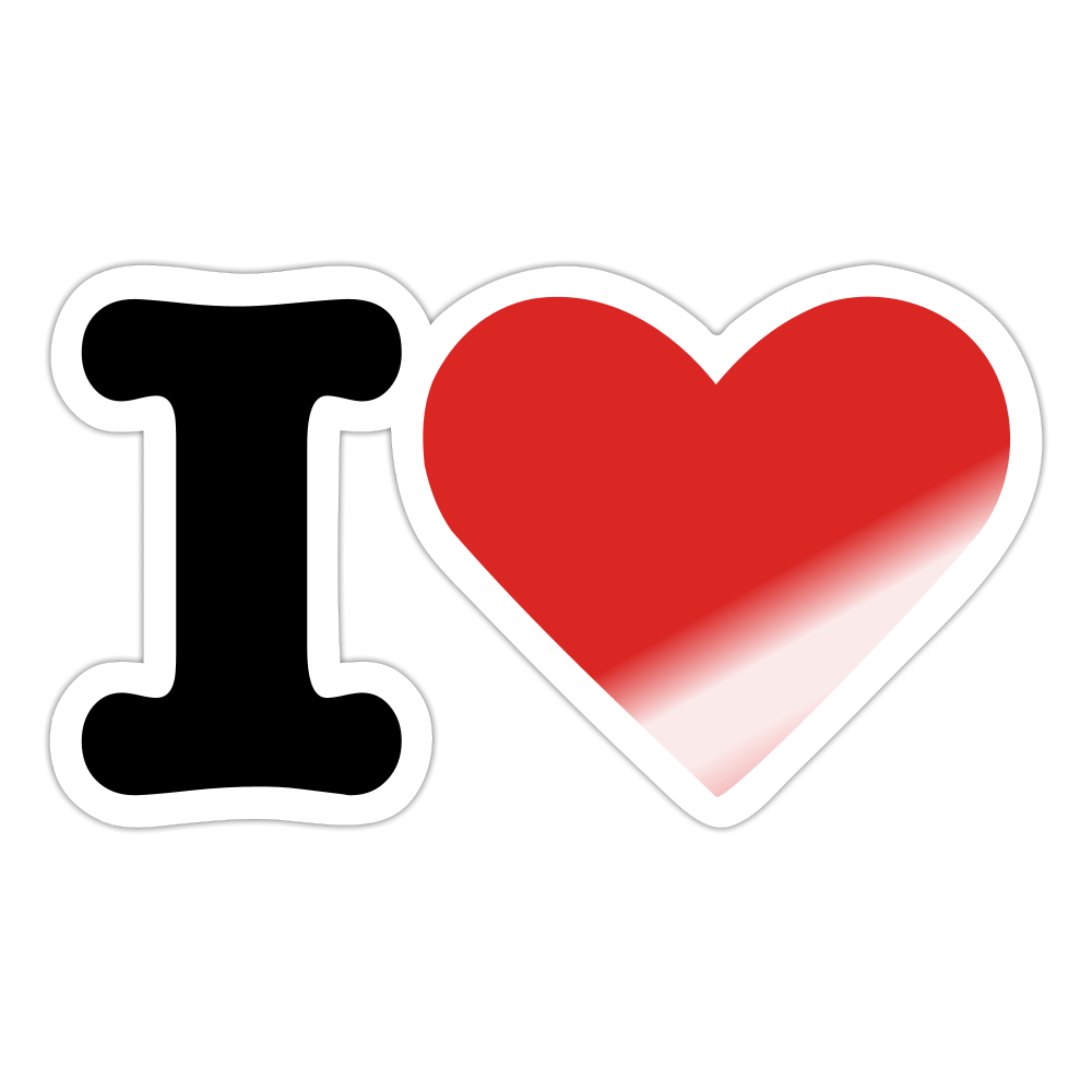 Sticker - white glossy